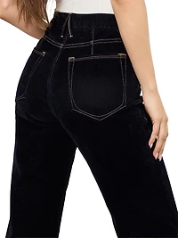 Good Icon Denim High-Rise Straight-Leg Jeans