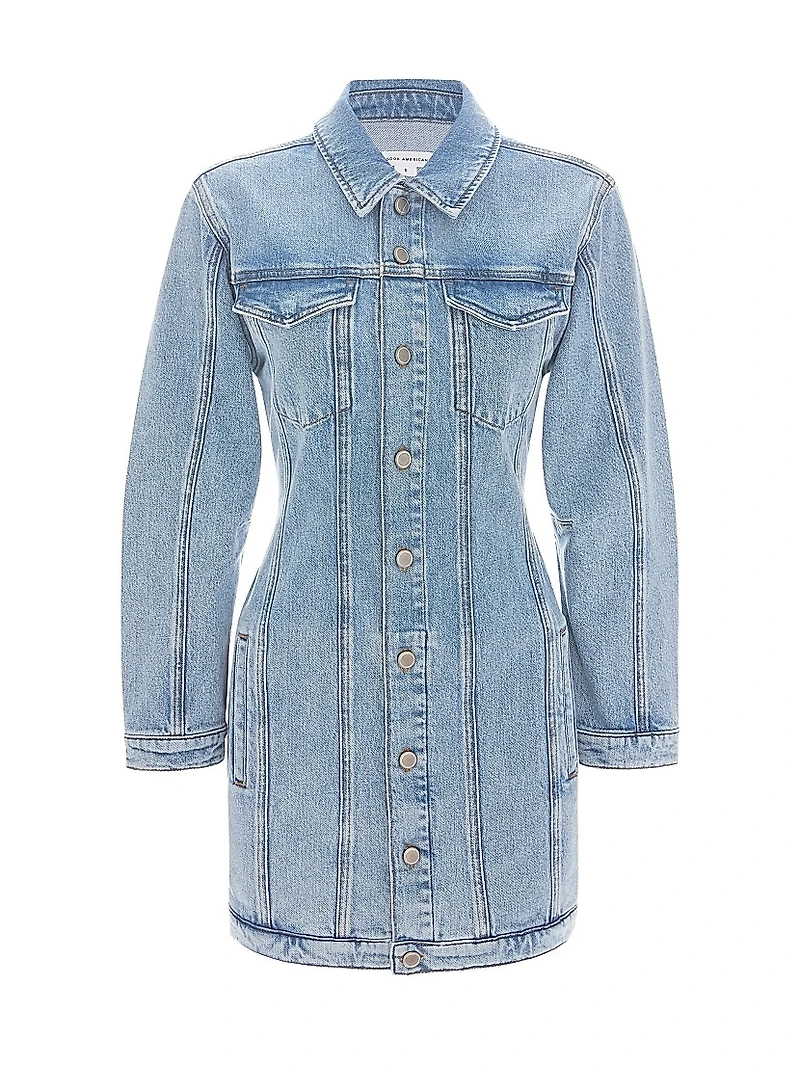Barrel Denim Minidress