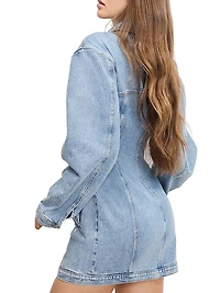 Barrel Denim Minidress