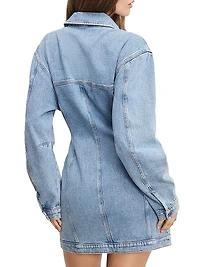 Barrel Denim Minidress
