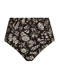 Zahara Floral High-Waist Bikini Bottom