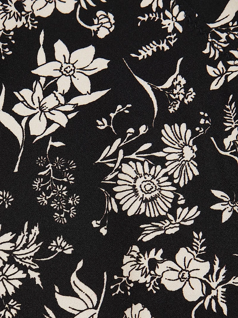 Zahara Floral High-Waist Bikini Bottom