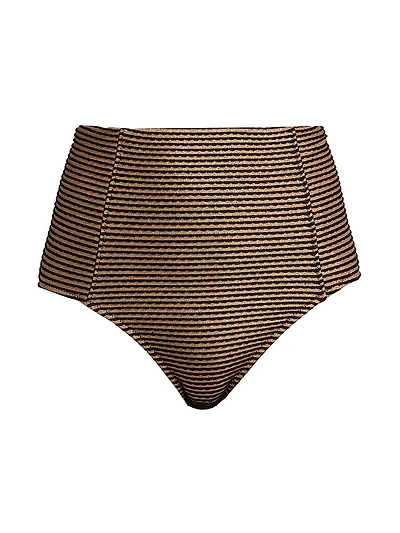 Zahara Striped Bikini Bottom