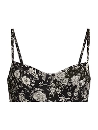 Zahara Floral Bikini Top