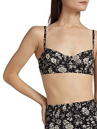 Zahara Floral Bikini Top