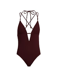 Leila Beaded One-Piece Swimsuit