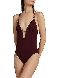 Leila Beaded One-Piece Swimsuit