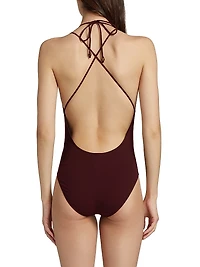 Leila Beaded One-Piece Swimsuit