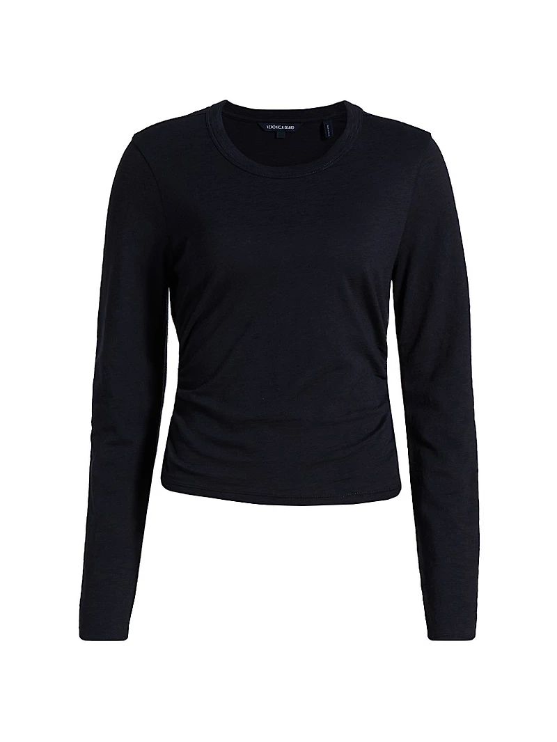 Kisha Cotton Knit Long-Sleeve Top