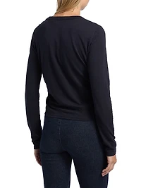 Kisha Cotton Knit Long-Sleeve Top