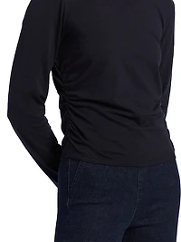 Kisha Cotton Knit Long-Sleeve Top