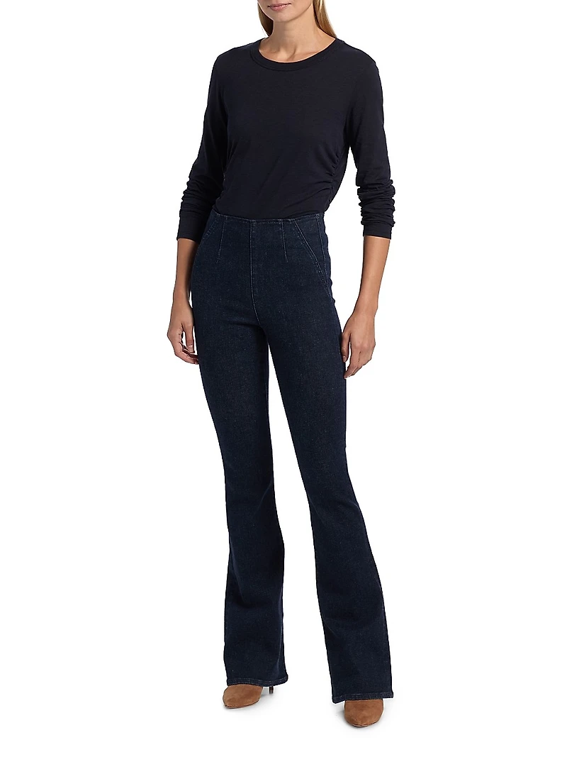 Kisha Cotton Knit Long-Sleeve Top