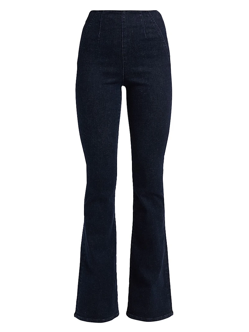 Beverly Off-Duty High-Rise Skinny Boot-Cut Jeans
