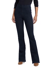 Beverly Off-Duty High-Rise Skinny Boot-Cut Jeans