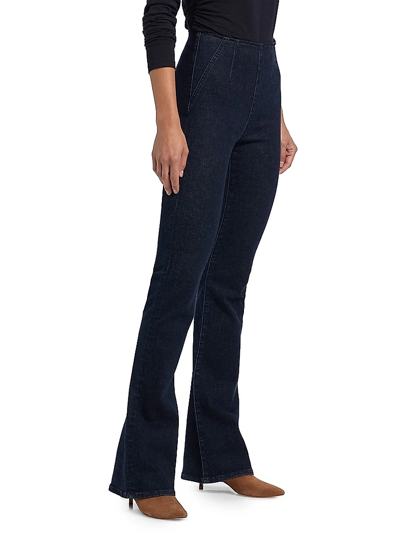 Beverly Off-Duty High-Rise Skinny Boot-Cut Jeans