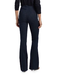 Beverly Off-Duty High-Rise Skinny Boot-Cut Jeans