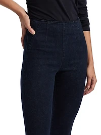 Beverly Off-Duty High-Rise Skinny Boot-Cut Jeans