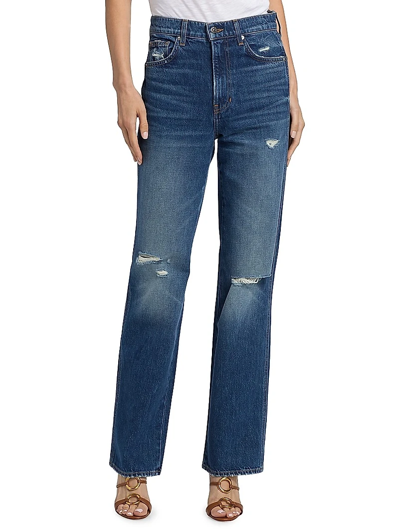 Dylan High-Rise Straight-Leg Jeans