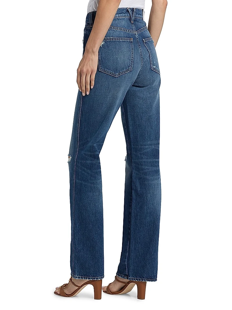 Dylan High-Rise Straight-Leg Jeans