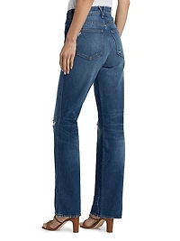 Dylan High-Rise Straight-Leg Jeans