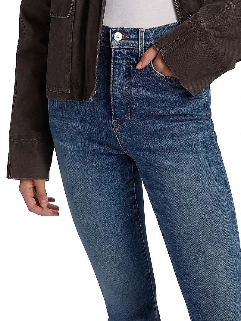 Beverly High-Rise Skinny Flared Jeans