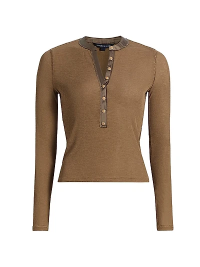 Drexler Rib-Knit Henley