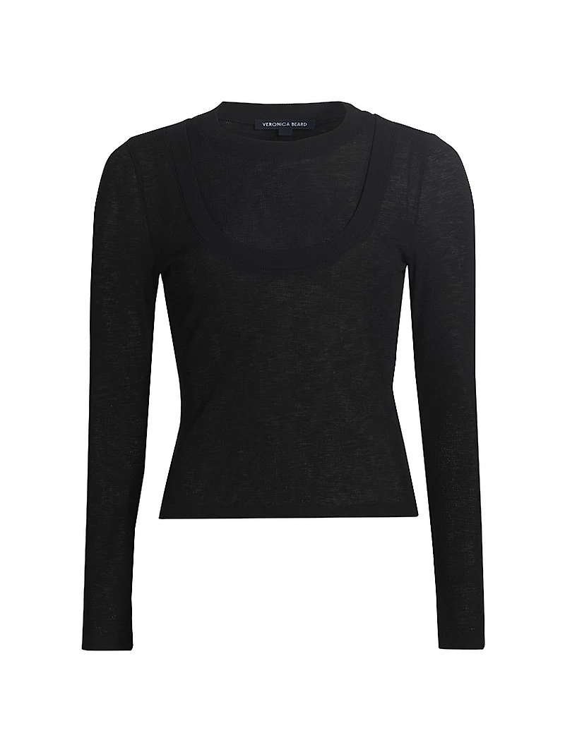 Neita Crewneck Long-Sleeve Top