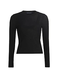 Neita Crewneck Long-Sleeve Top