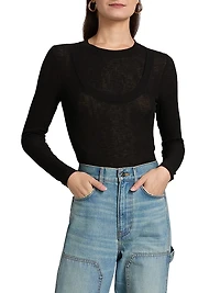 Neita Crewneck Long-Sleeve Top