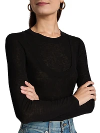Neita Crewneck Long-Sleeve Top