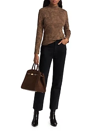 Nate Floral Rib-Knit Top