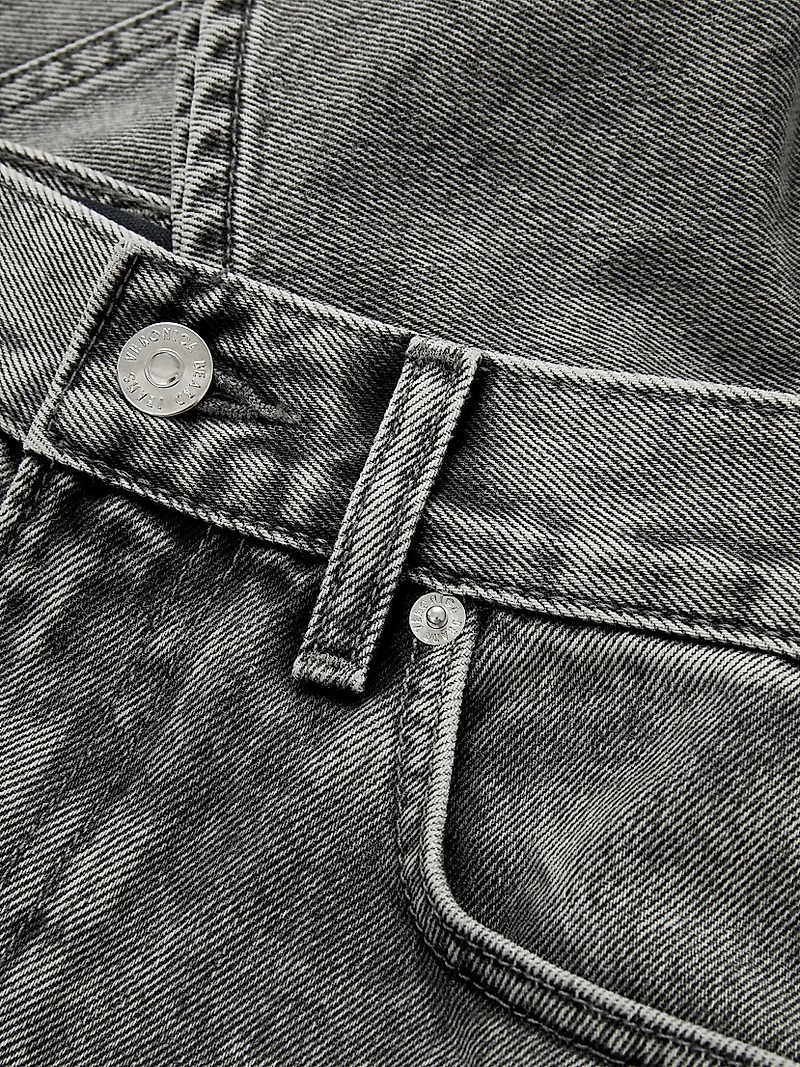 Taylor Acid Wash High-Rise Wide-Leg Jeans