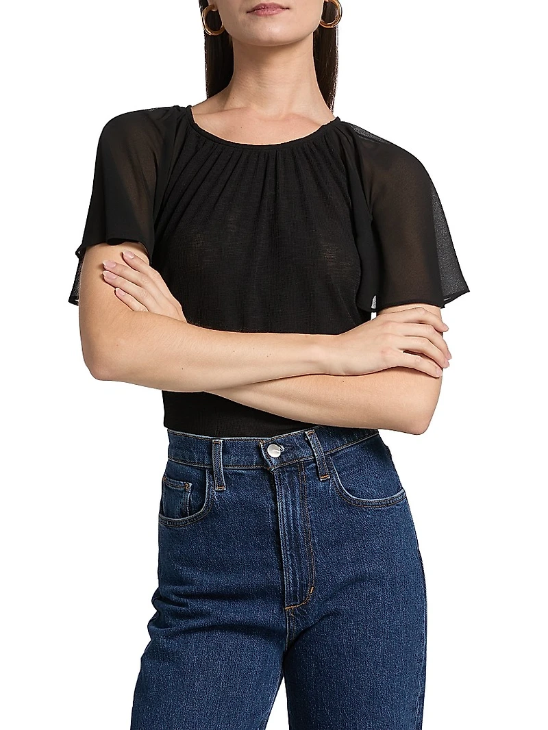 Arisa Mixed Media Top