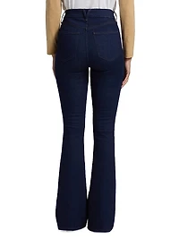 Beverly Chain-Detail High-Rise Flare Jeans