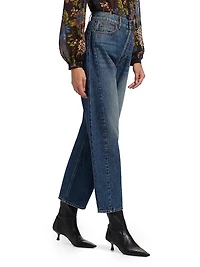 Ryder Saddle Barrel-Leg Jeans