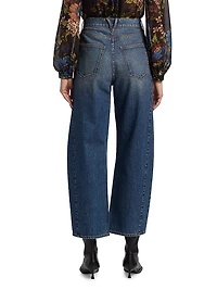 Ryder Saddle Barrel-Leg Jeans