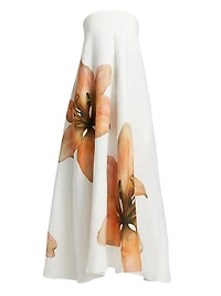 Parisa Bandeau Linen A-Line Maxi Dress