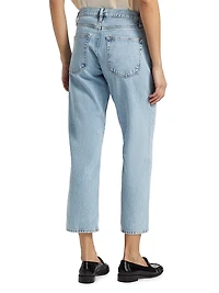 The Hang Mid-Rise Cropped Straight-Leg Jeans