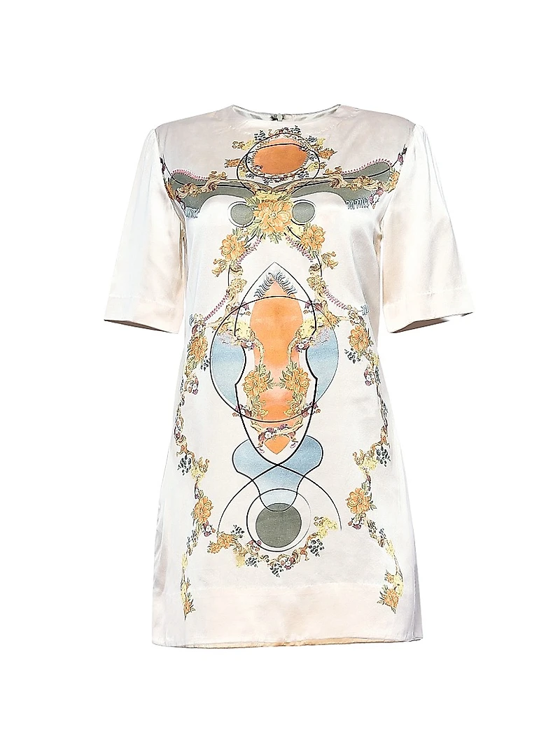 Floral Silk Minidress