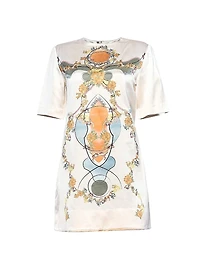 Floral Silk Minidress