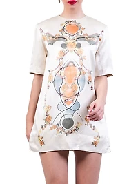 Floral Silk Minidress