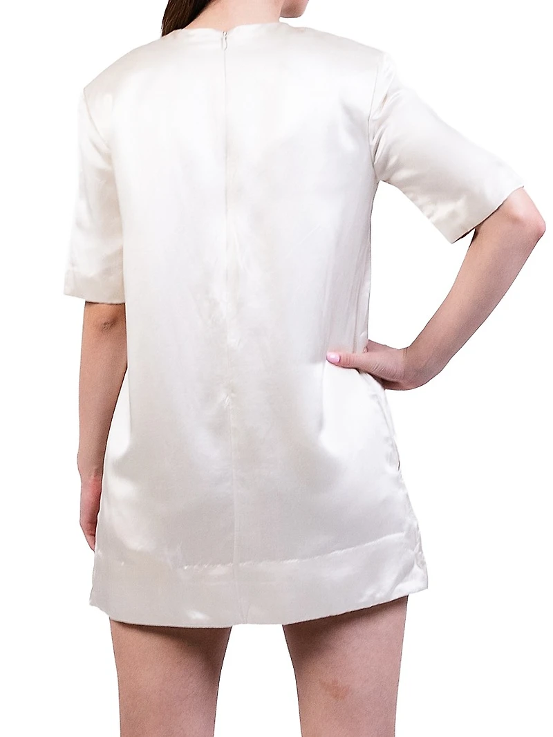 Floral Silk Minidress