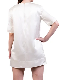 Floral Silk Minidress