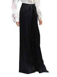 Draped Silk Trousers