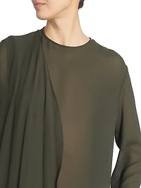 Wrap Drape Asymmetric Dress