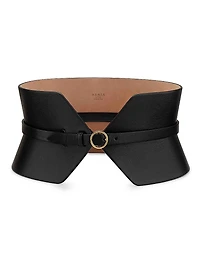 Double Bustier Leather Belt