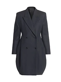 Tailored Cotton Double-Breasted Coat