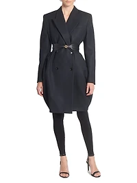 Tailored Cotton Double-Breasted Coat
