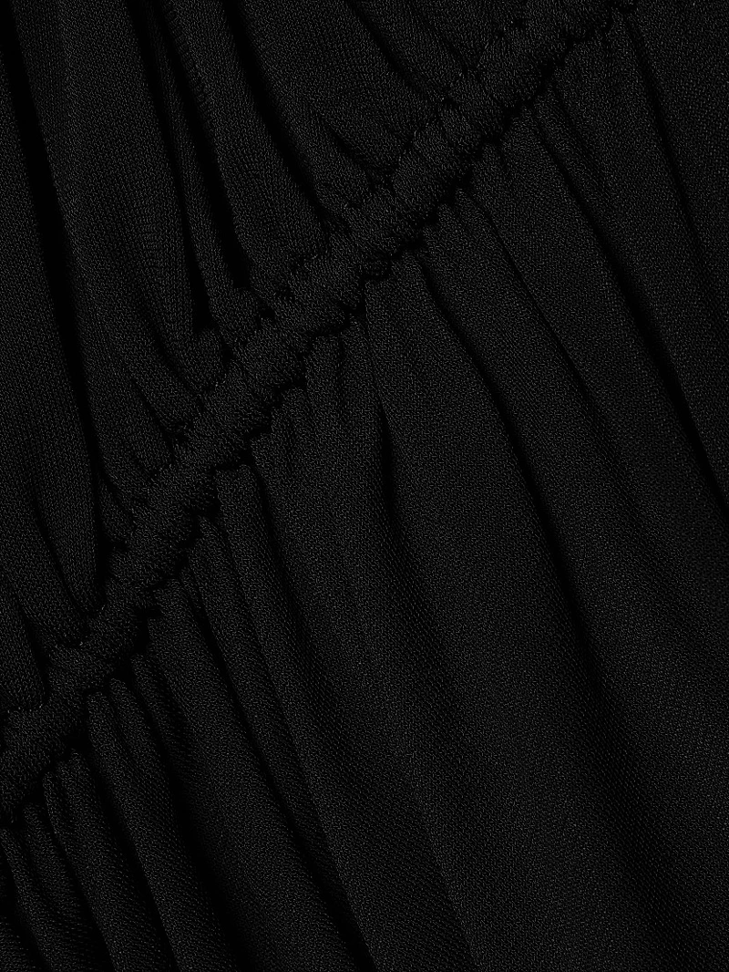 Hooded V-Neck Minidress