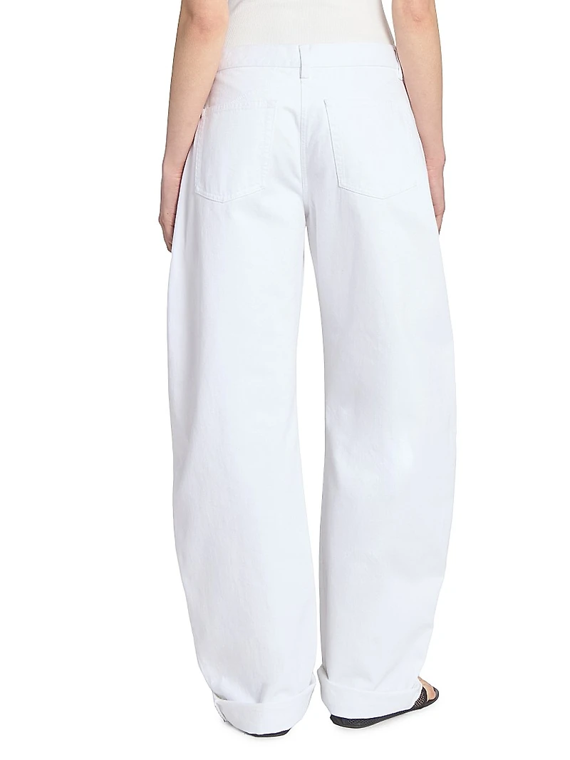 Barrel Mid-Rise Jeans